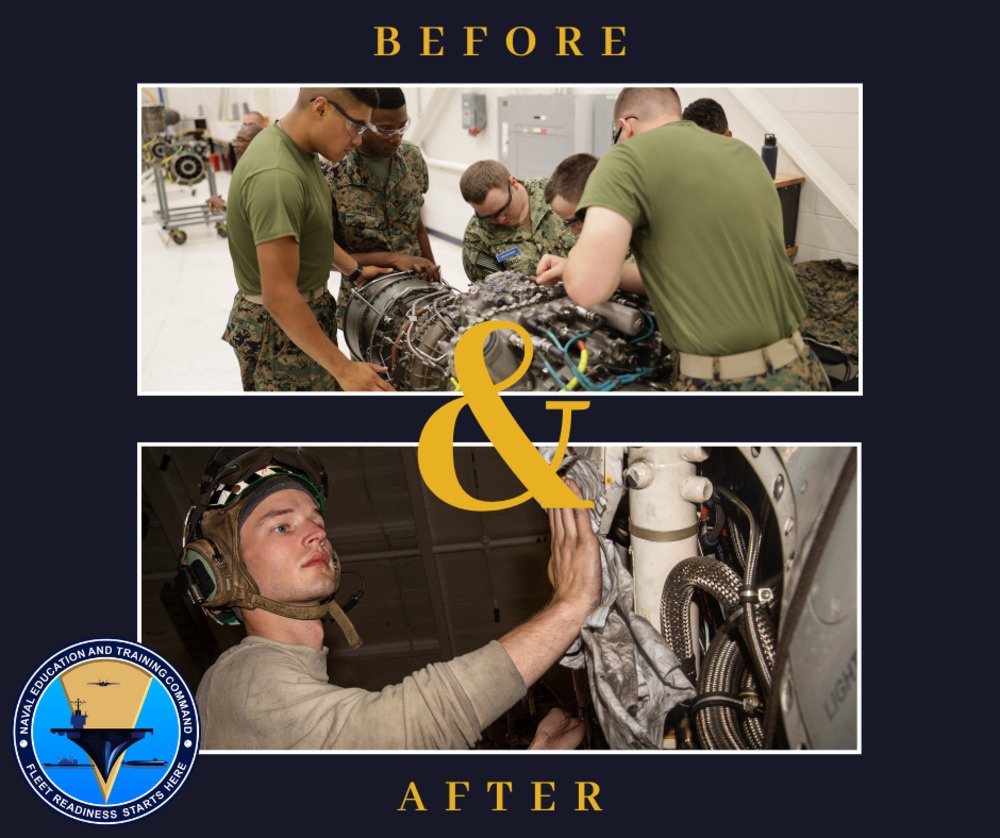 Before and After: Naval Air Technical Training Canter Trains Aviation Machinist&amp;#39;s Mates