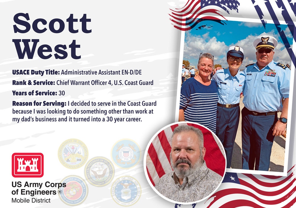 Veterans Day 2023 Post featuring Scott West