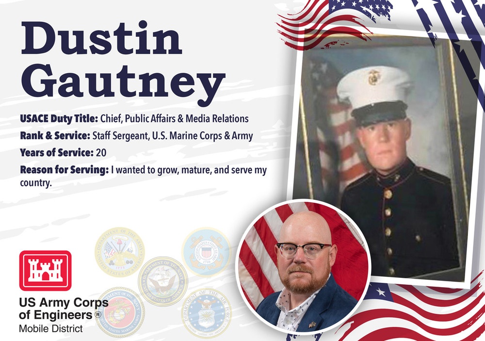 Veterans Day 2023 Post featuring Dustin Gautney