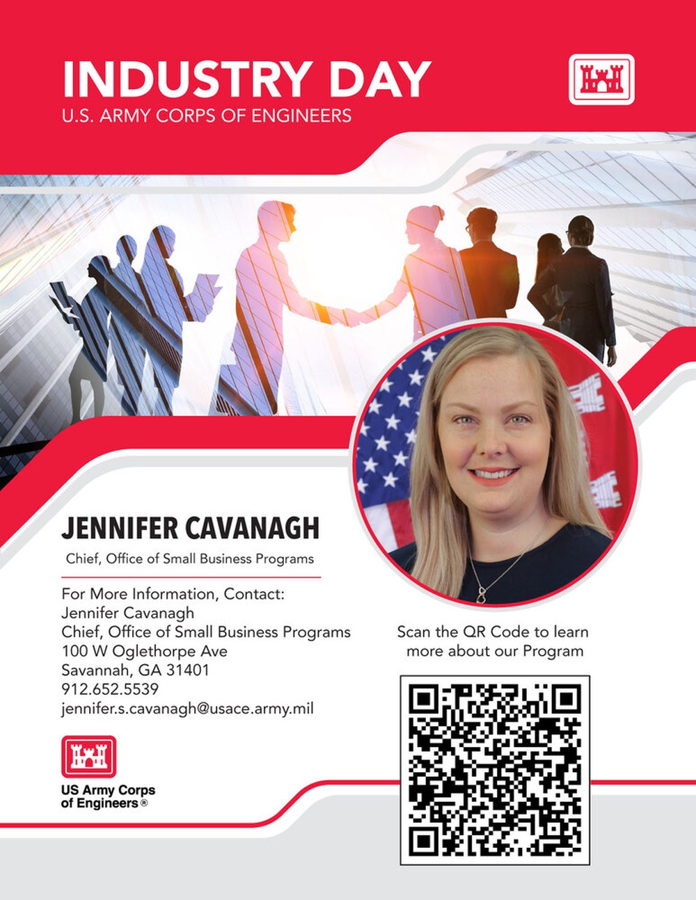 2024 Industry Day flyer featuring Jennifer Cavanagh