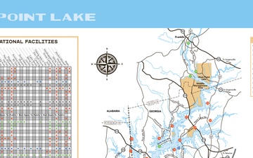 West Point Lake Map and Artwork