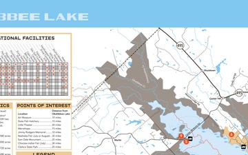 Okatibbee Lake Map and Artwork