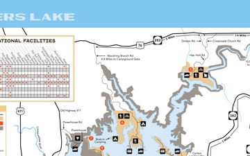 Carters Lake and Dam Map and Artwork