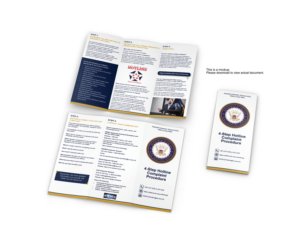 Assistant Inspector General’s Office Trifold