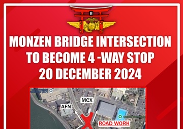 MCAS Iwakuni Monzen Bridge 4-way stop