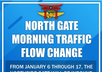 MCAS Iwakuni Northgate Morning traffic change