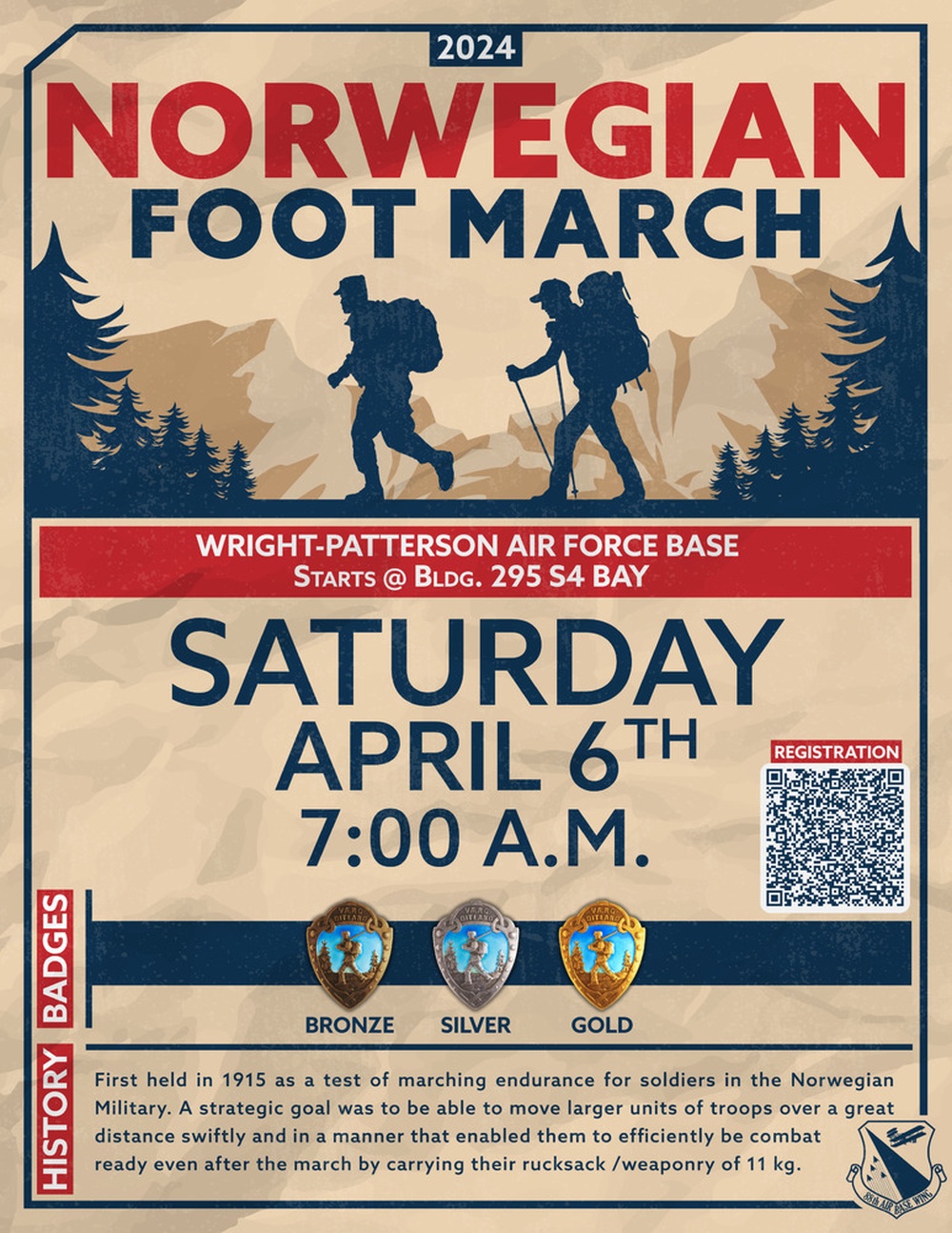 88th Air Base Wing: Norwegian Foot March