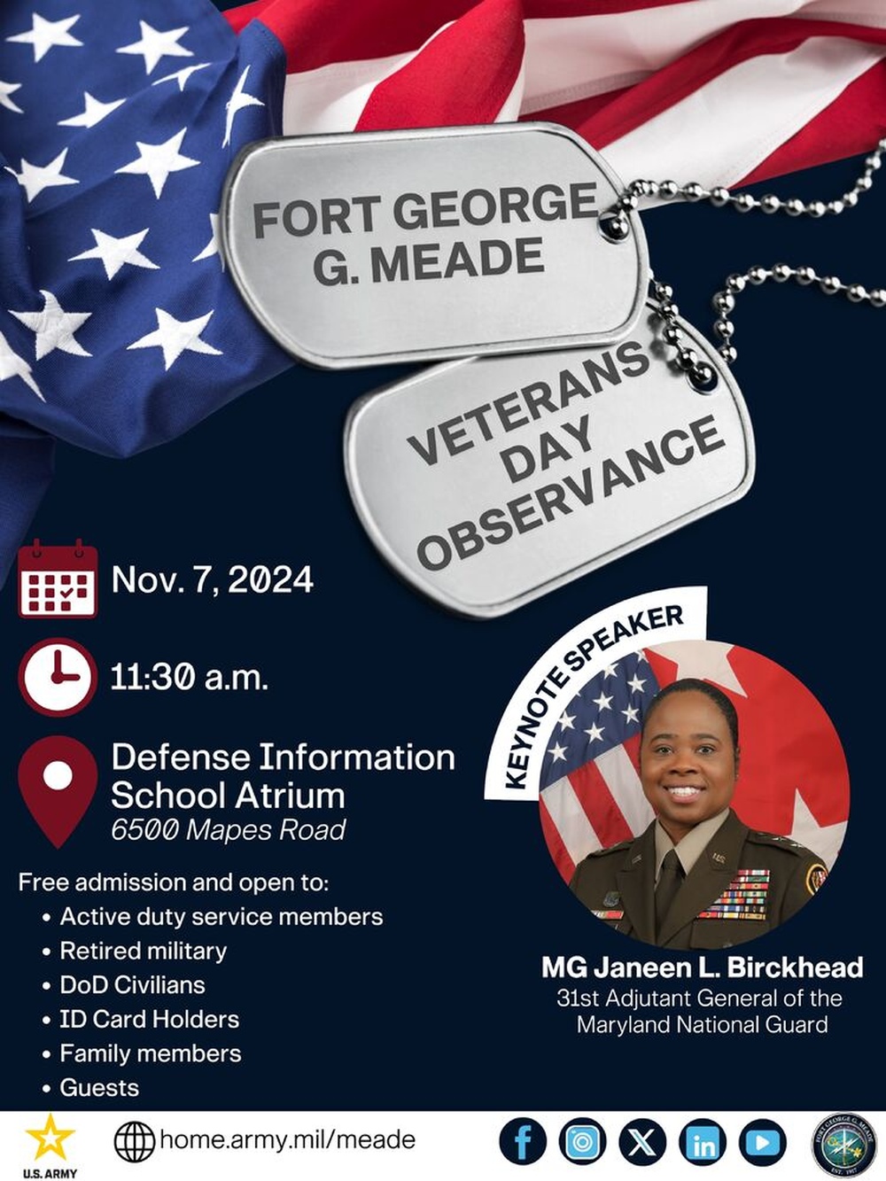 Fort Meade Veterans Day Observace