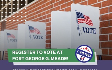 Register to Vote at Fort George G. Meade