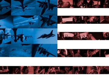 Servicemembers support our flag