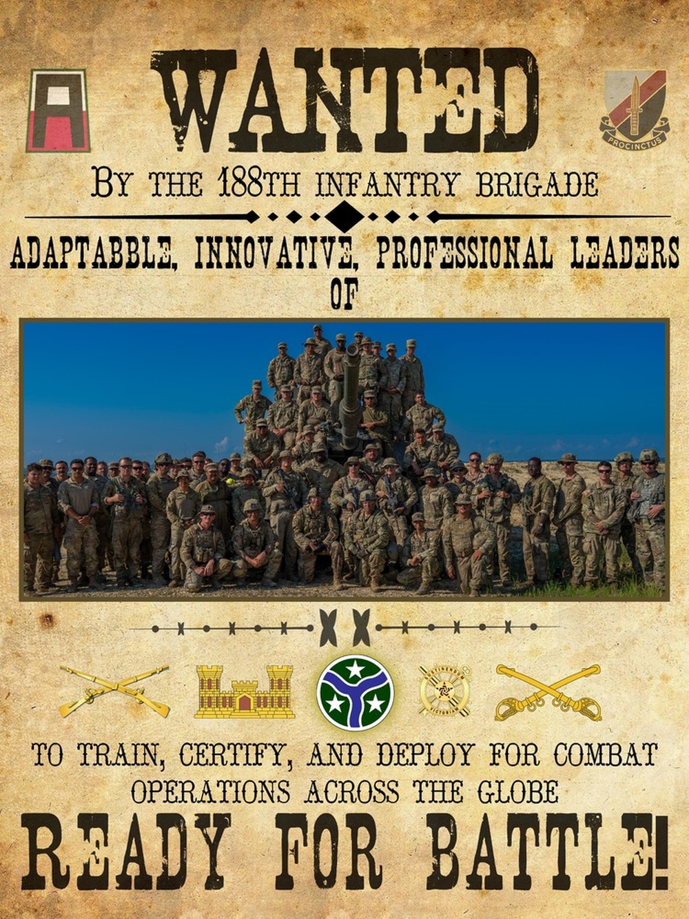 278th Armored Cavalry Regiment Wanted Poster