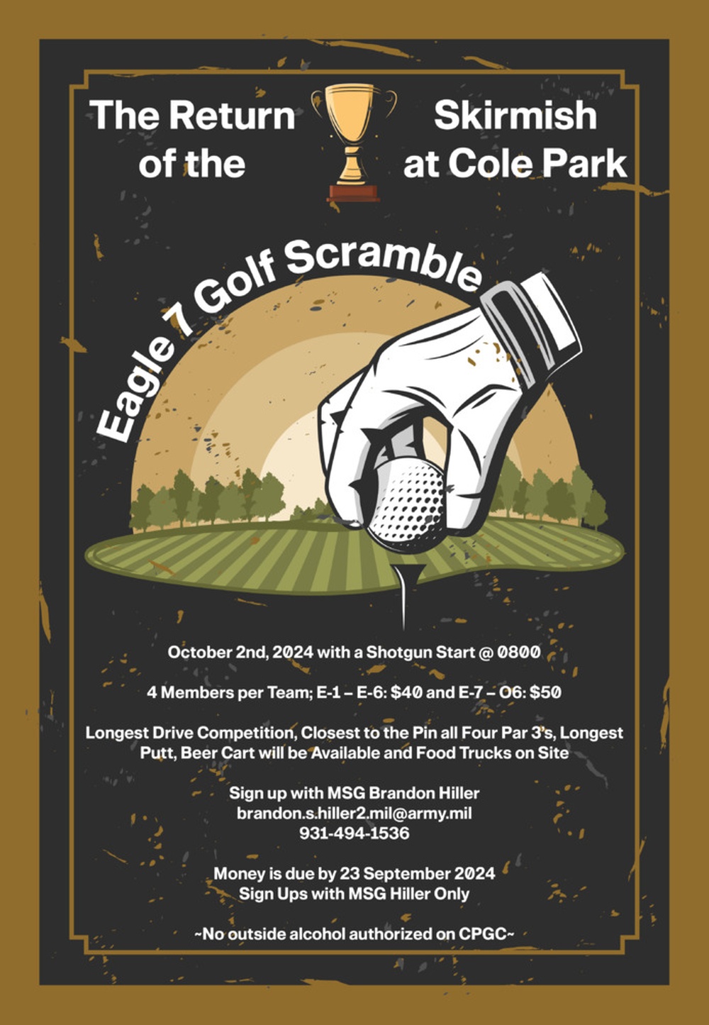 Digital Poster for CSM Golf Scramble