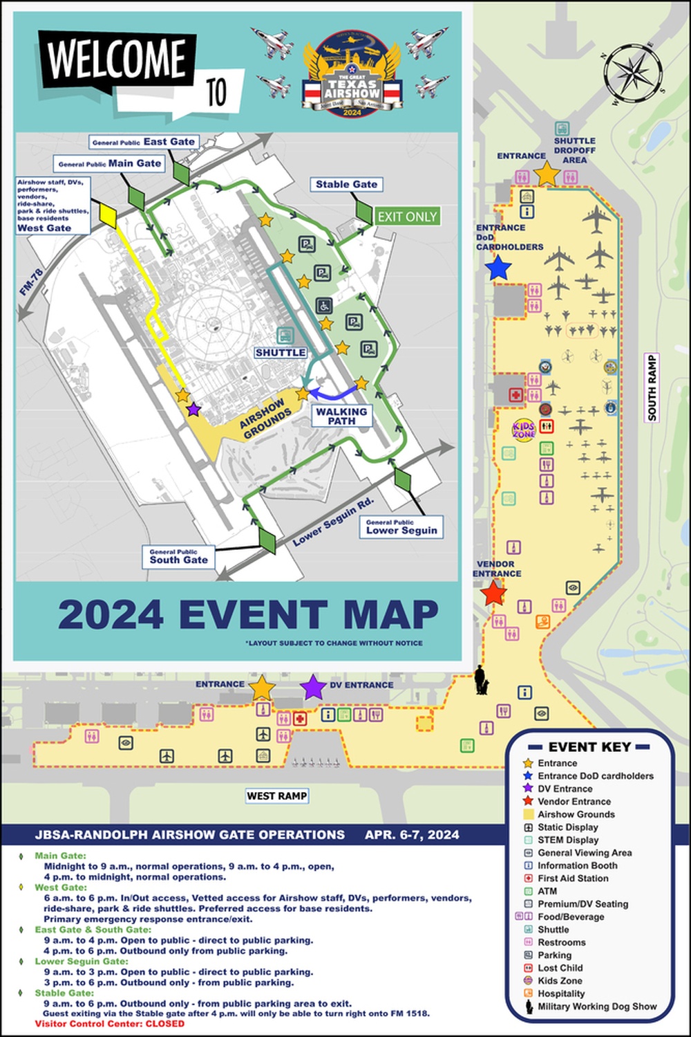 2024 Air show map