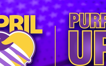 Month of the Military Child and Purple Up - social media