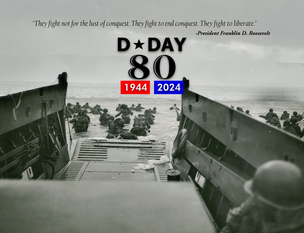 D-Day 80th Anniversary Graphic