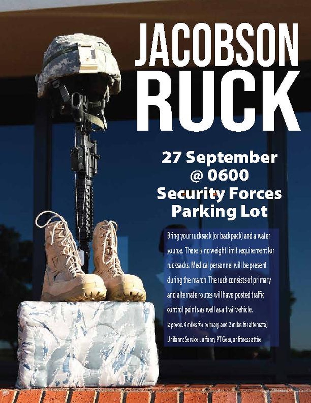 Jacobson Ruck held at Goodfellow AFB