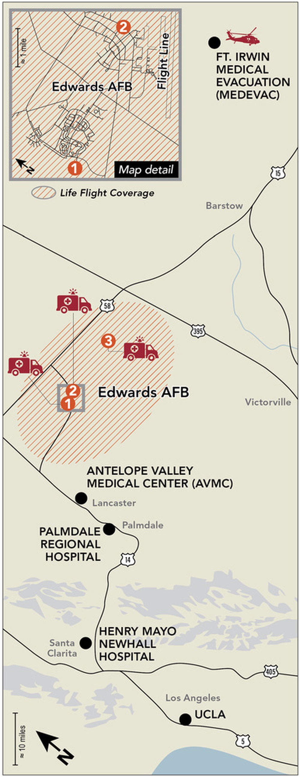 412th Medical Group Emergency Services Map