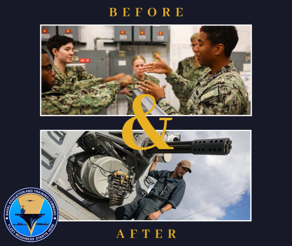 Before and After: Surface Combat Systems Training Command Trains Future Fire Controlman