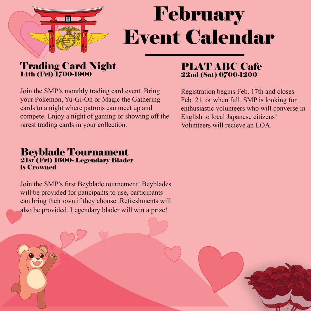 MCAS Iwakuni February Event Calendar