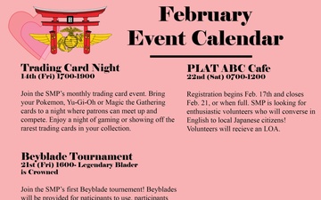 MCAS Iwakuni February Event Calendar