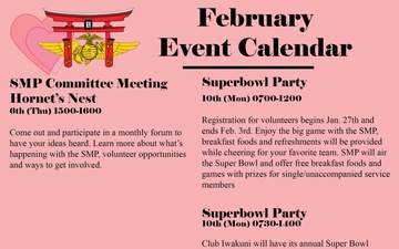 MCAS Iwakuni February Event Calendar