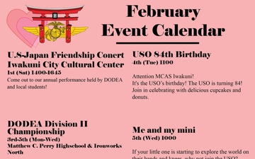 MCAS Iwakuni February Event Calendar