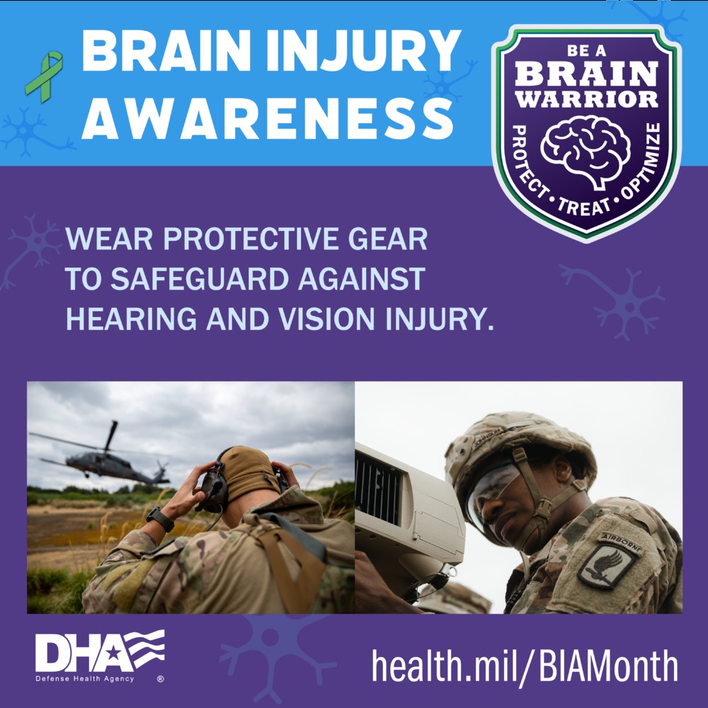 Wear protective gear to safeguard against hearing and vision injury.