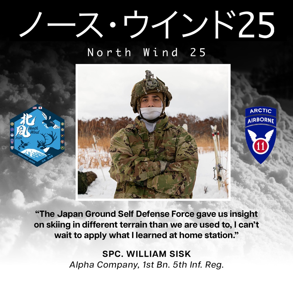 Spc. William Sisk Values JGSDF Skills