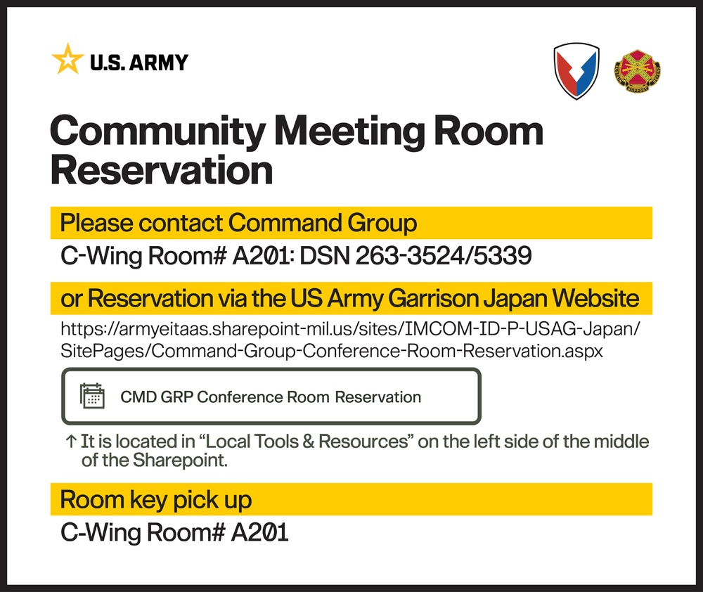 Signboard for room reservation