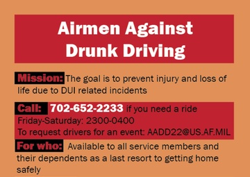 Airmen Against Drunk Driving Flyer