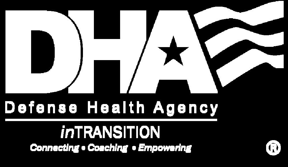 DHA inTRANSITION white logo