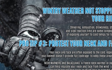 Winter motorcycle riding: protect your neck