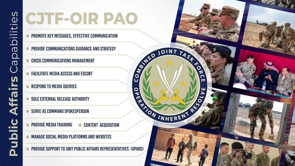 CJTF-OIR Public Affairs Capabilities