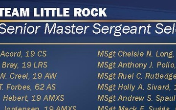 Team Little Rock congratulates Senior Master Sergeant selects