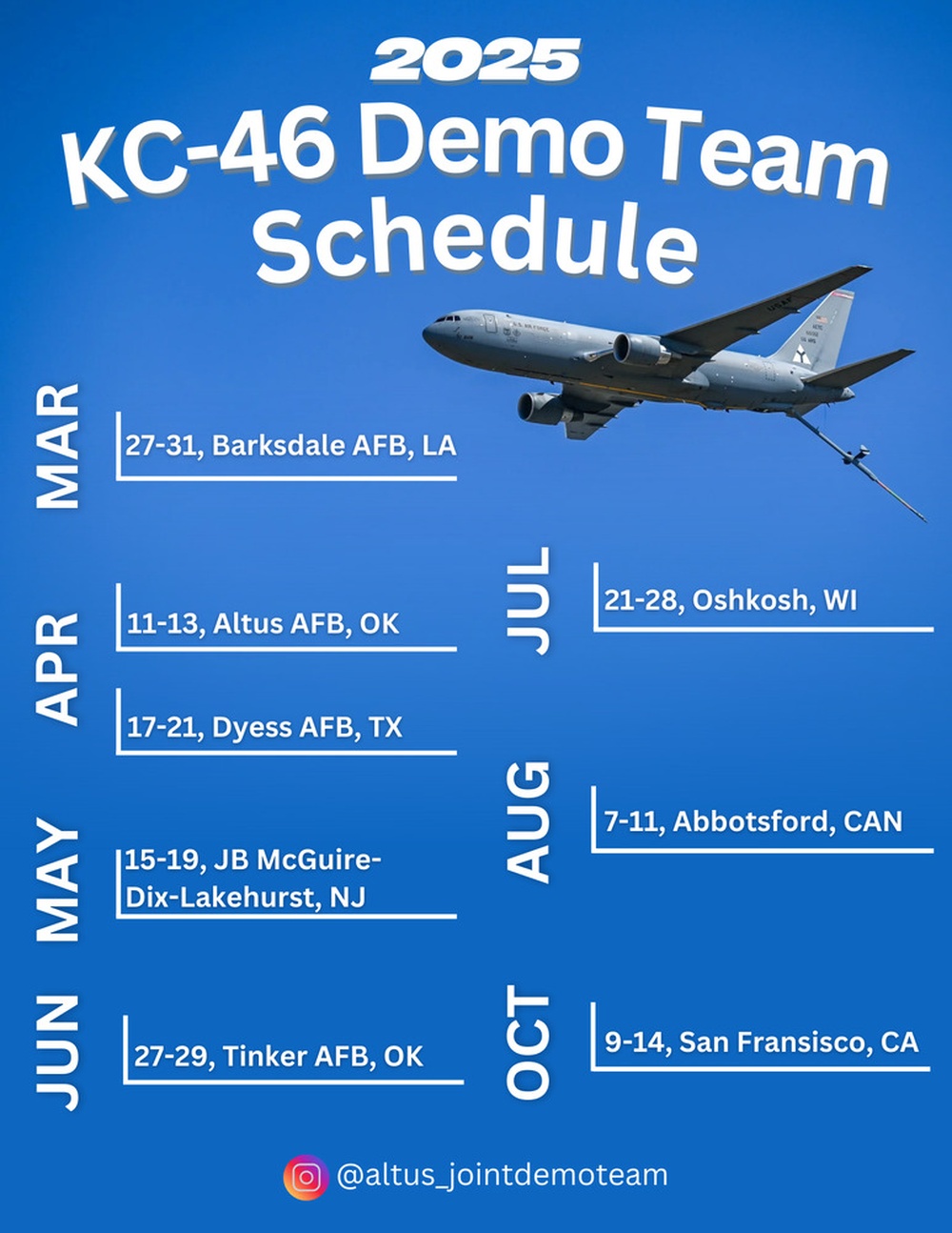 -46 Demo Team Schedule