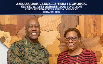 Ambassador Vernelle Trim FitzPatrick Visits U.S. Africa Command on March 3, 2025