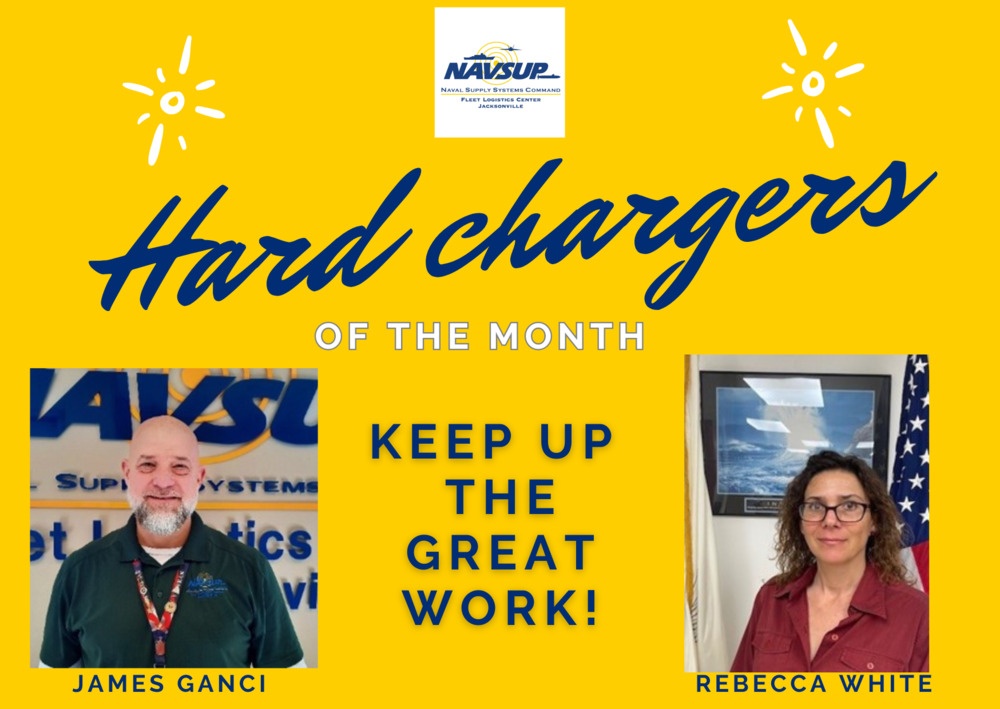 NAVSUP FLCJ Civilian Hard Chargers of the Month for February 2025