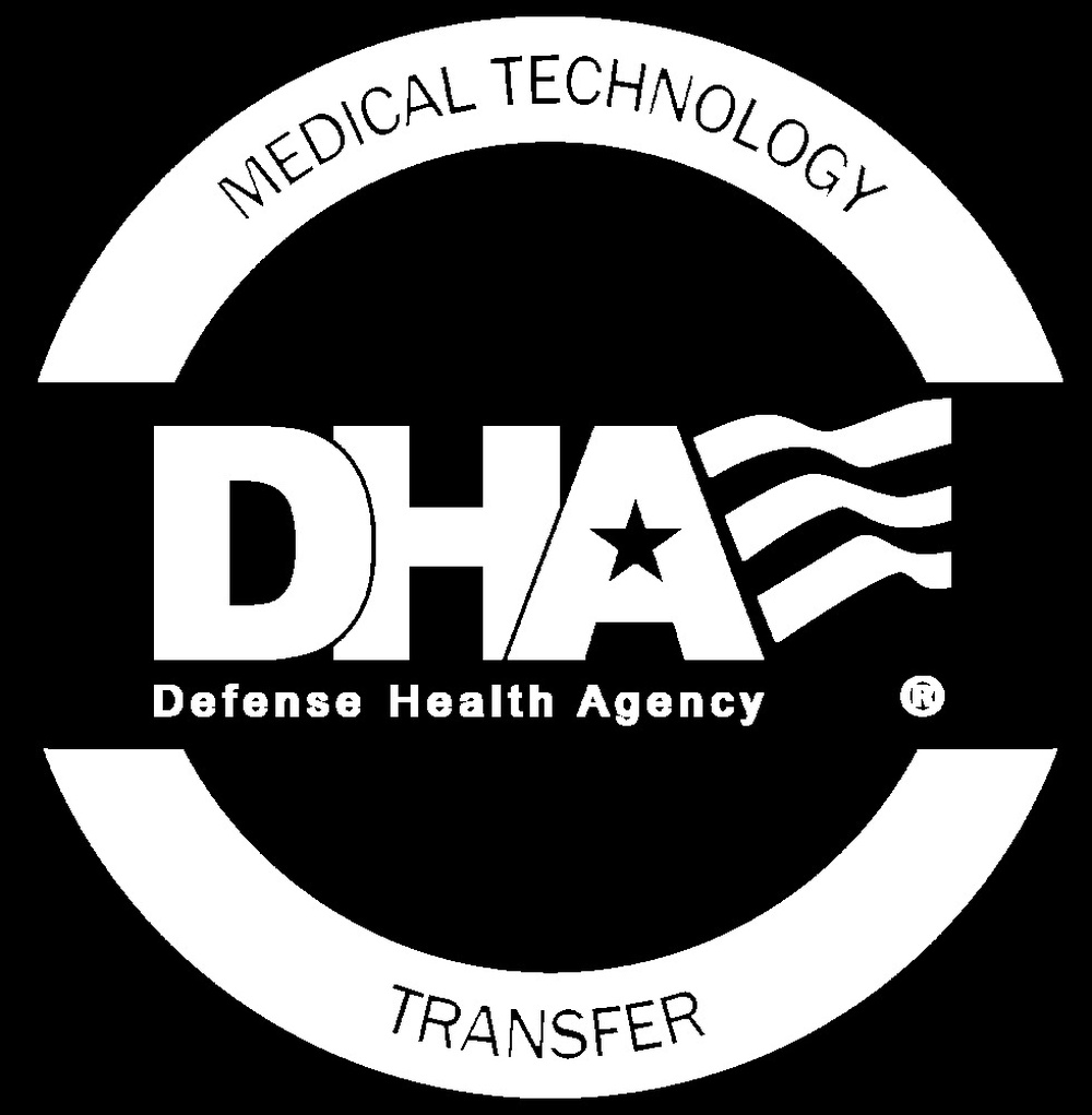 DHA MTT round white logo