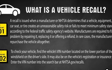 What is a vehicle recall?