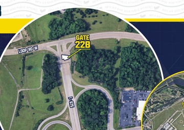 WPAFB Gate 22B Map