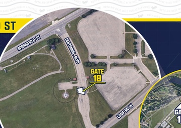 WPAFB Gate 1B Map