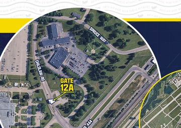 WPAFB Gate 12A Map