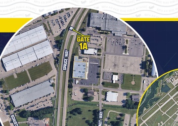 WPAFB Gate 1A Map