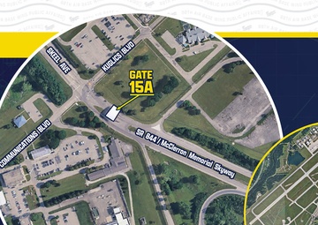 WPAFB Gate 15A Map