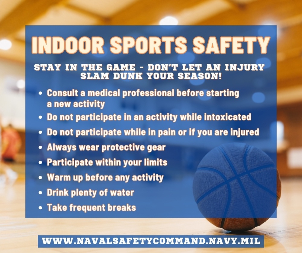 Indoor sports safety tips