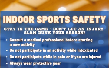 Indoor sports safety tips