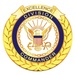 Recruit Division Commander Badge with Gold Wreath Award