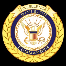 Recruit Division Commander Badge with Gold Wreath Award