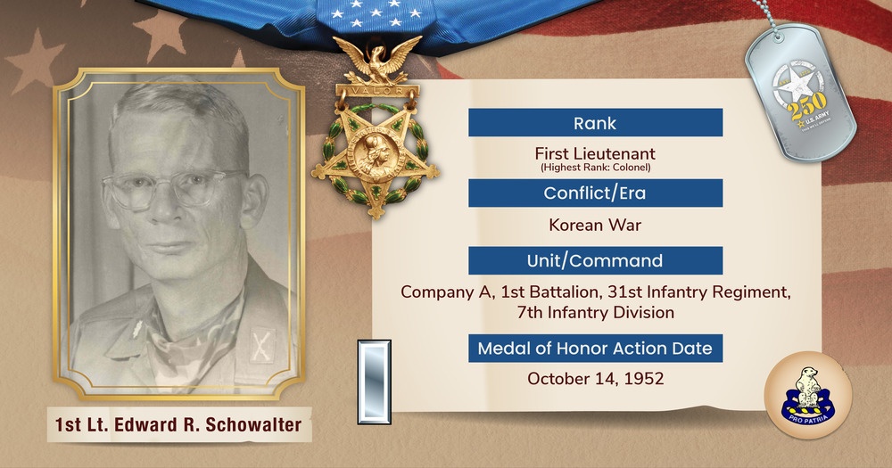 National Medal of Honor Day 2025: 1st Lt. Edward Rightor Schowalter Jr.