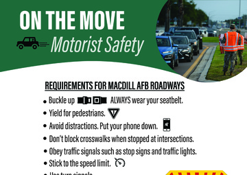 MacDill AFB ON THE MOVE Motorist Safety